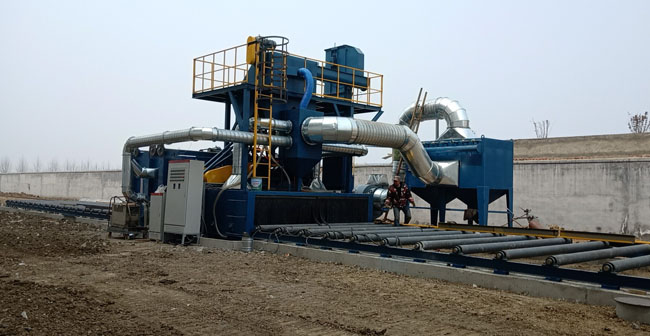鋼板拋丸打砂機，鋼板噴砂打沙機